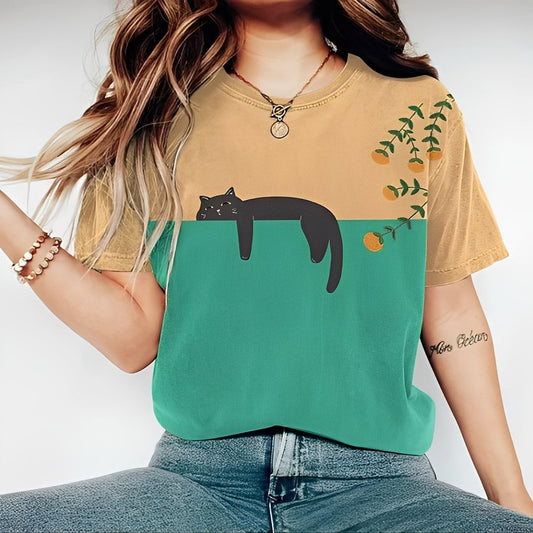 Alvina - T-shirt femme avec motif décontracté