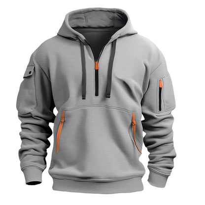 Burton - Sweat à capuche demi-zip décontracté pour hommes