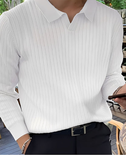 Hector - Klassischer, enganliegender Strickpullover für Herren