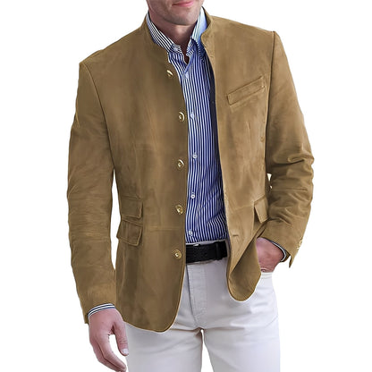 Brenden - Manteau Décontracté Classique avec Boutons pour Hommes