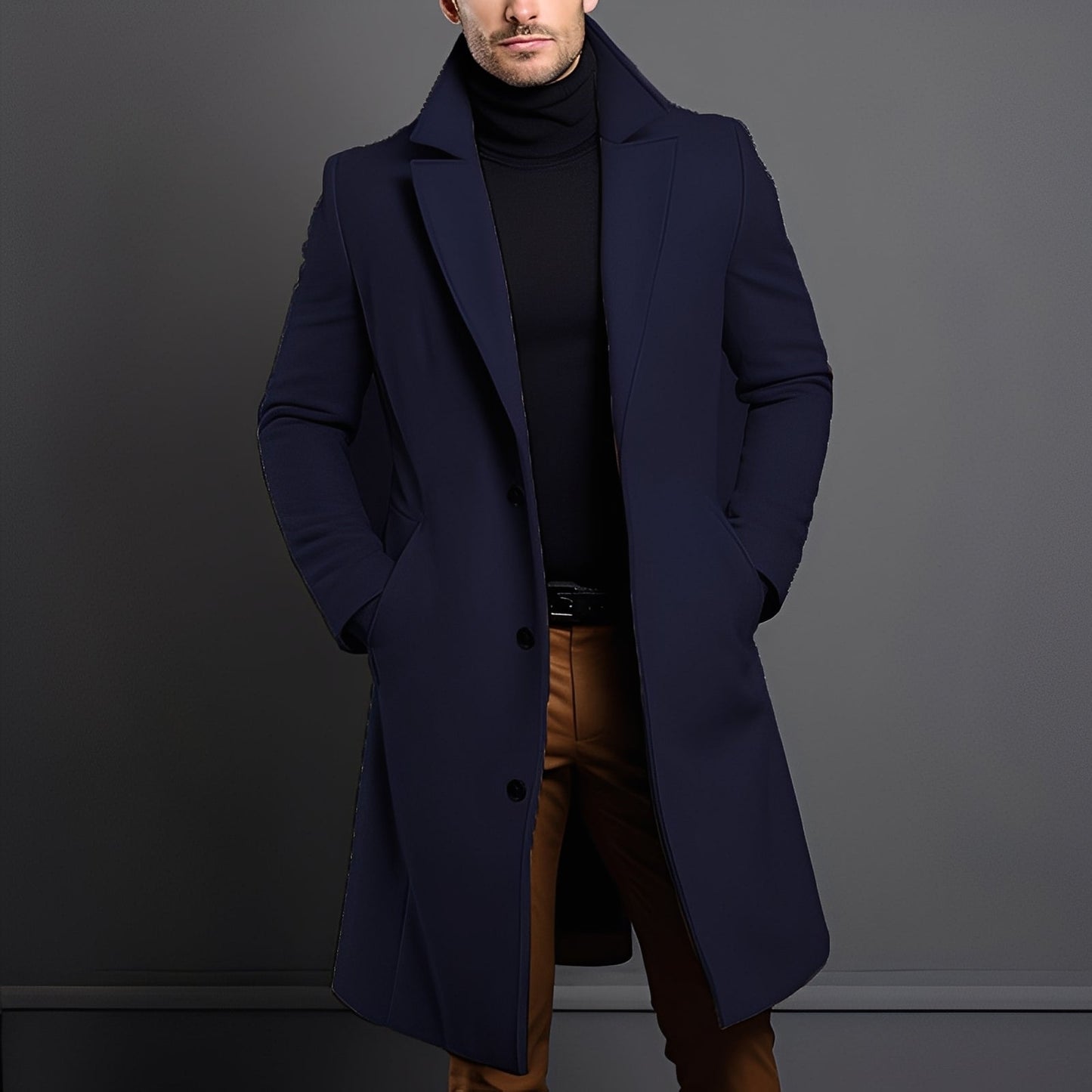 Clifton - Manteau en laine moderne pour homme