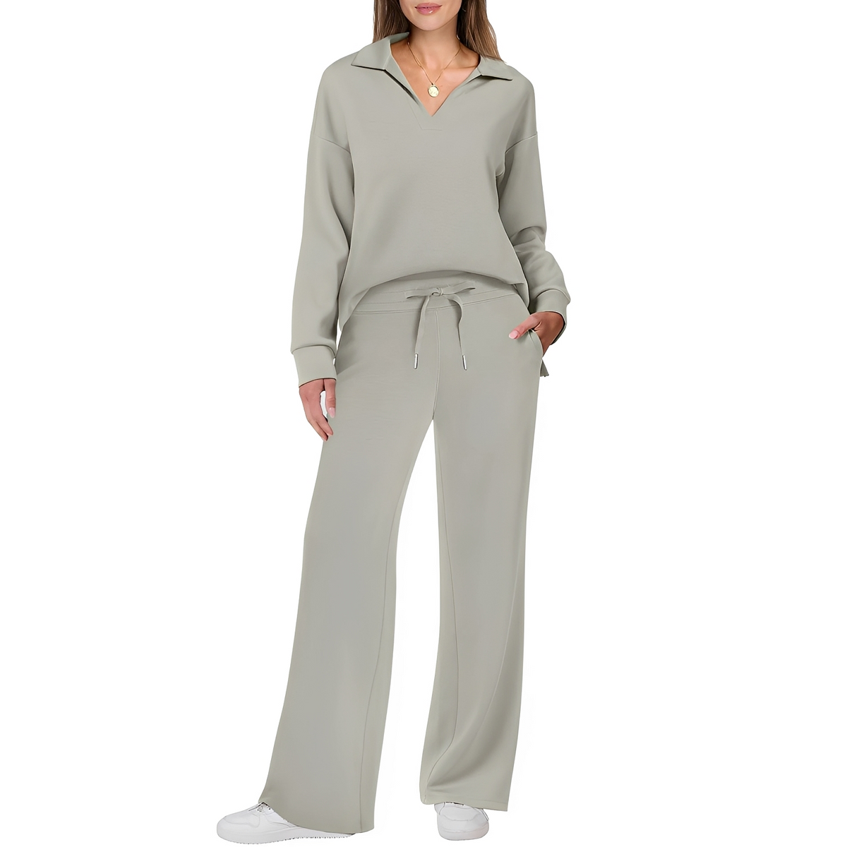 Justina - Ensemble décontracté pull et pantalon pour femmes