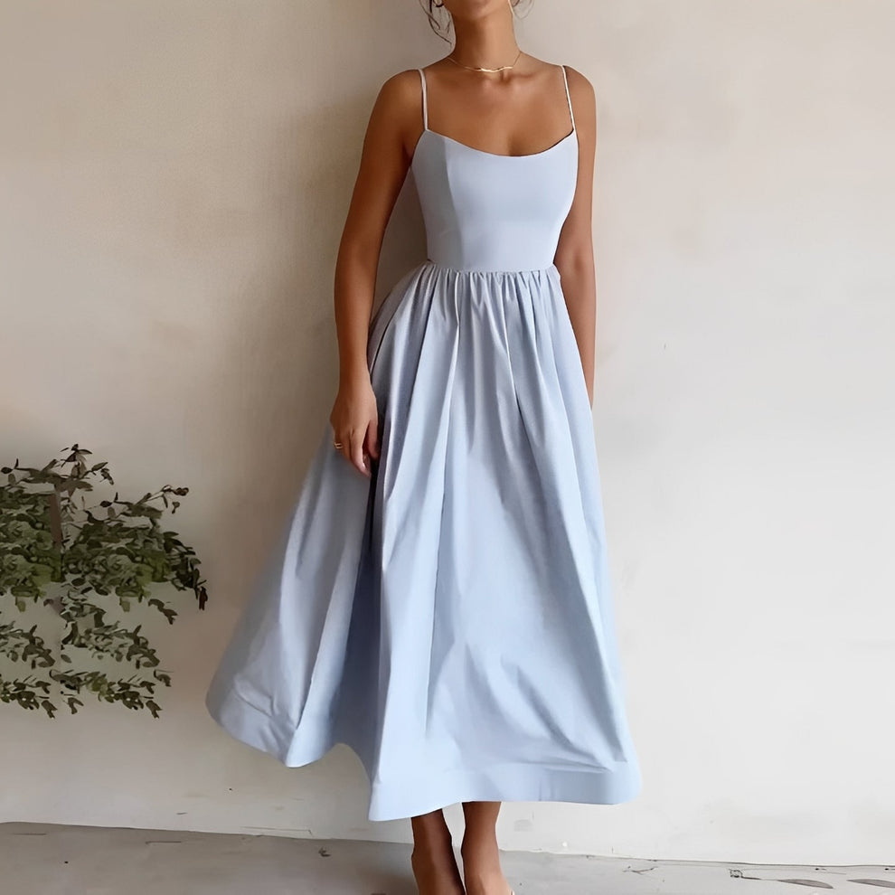 Mireille Robe Midi A Encolure Halter Froncee main image 0
