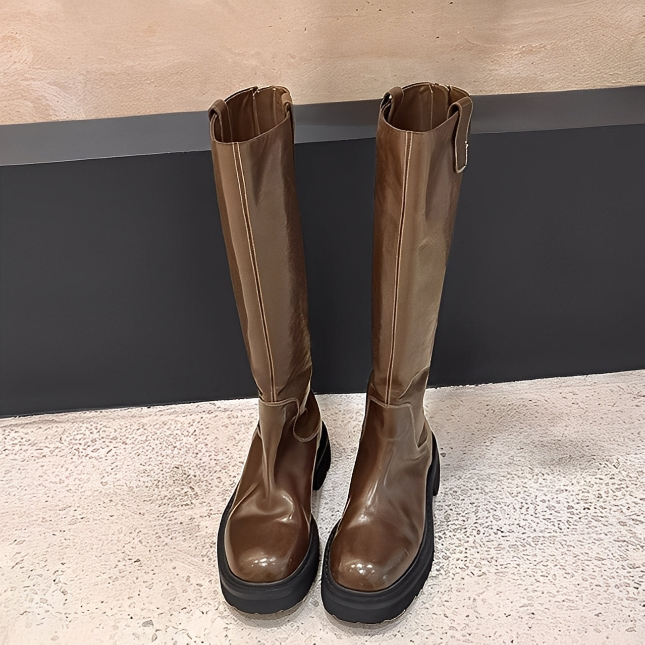 Christine - Bottes élégantes montant jusqu'aux genoux pour femmes
