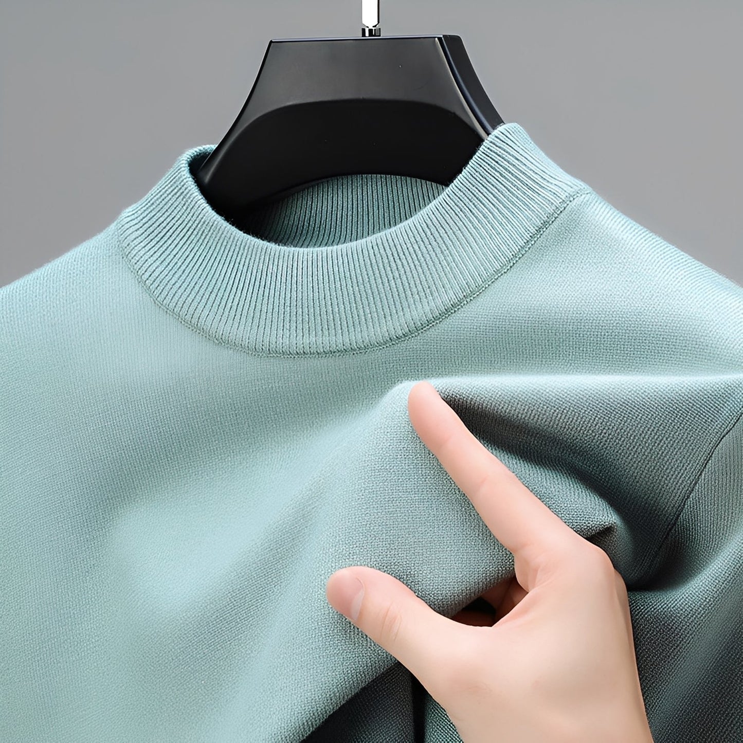Davis - Pull en cachemire décontracté pour hommes avec ourlet