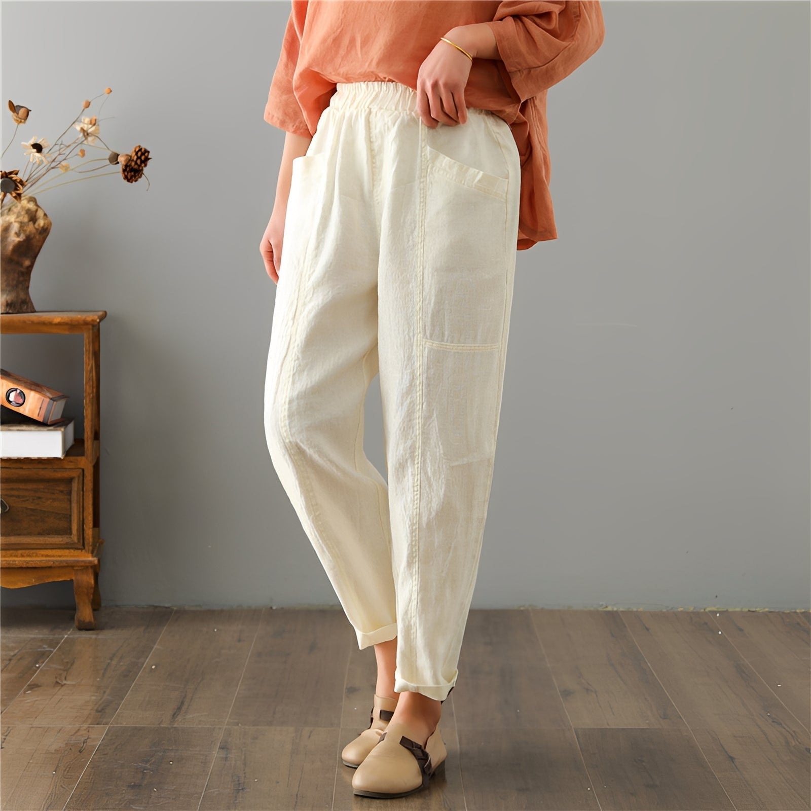 Gretchen - Pantalon de loisirs décontracté avec poches pour femmes