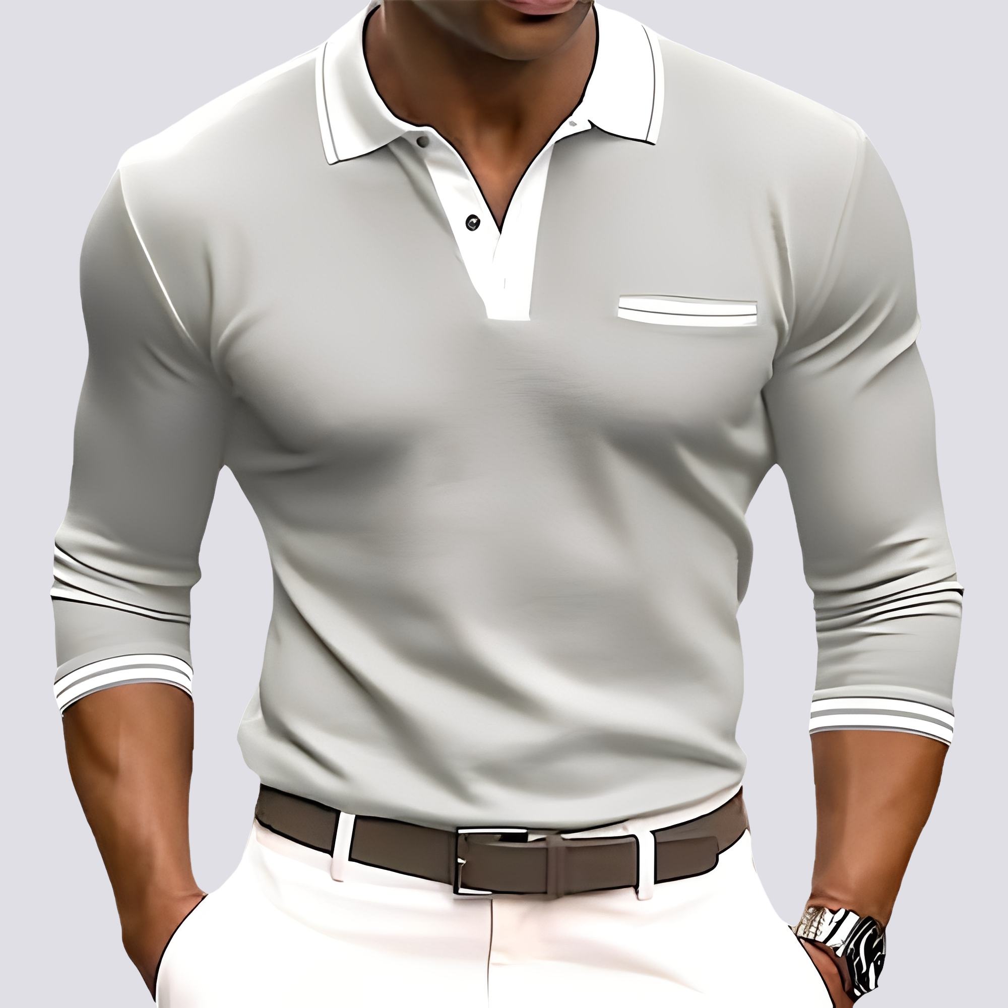 Hamish - Chemise à manches longues élégante pour hommes