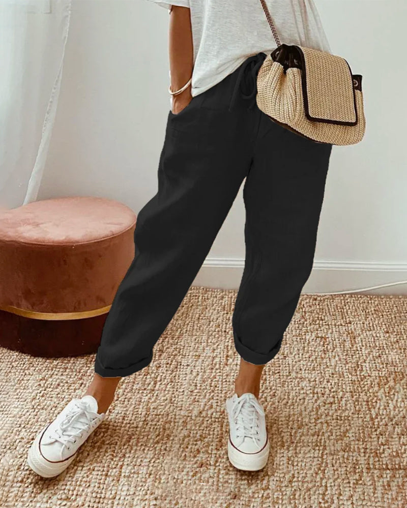 Mel - Pantalon d'été tendance et léger for women