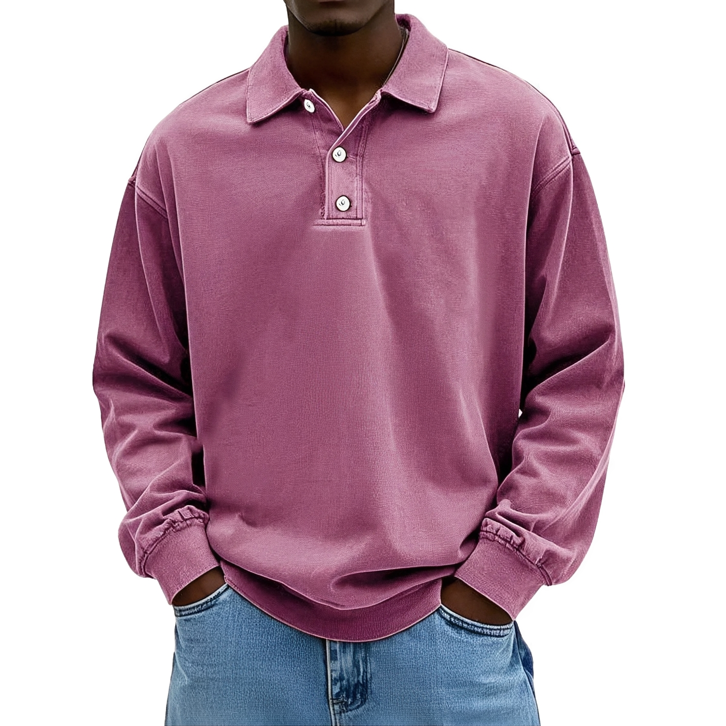 Caspian - Polo à manches longues pour hommes