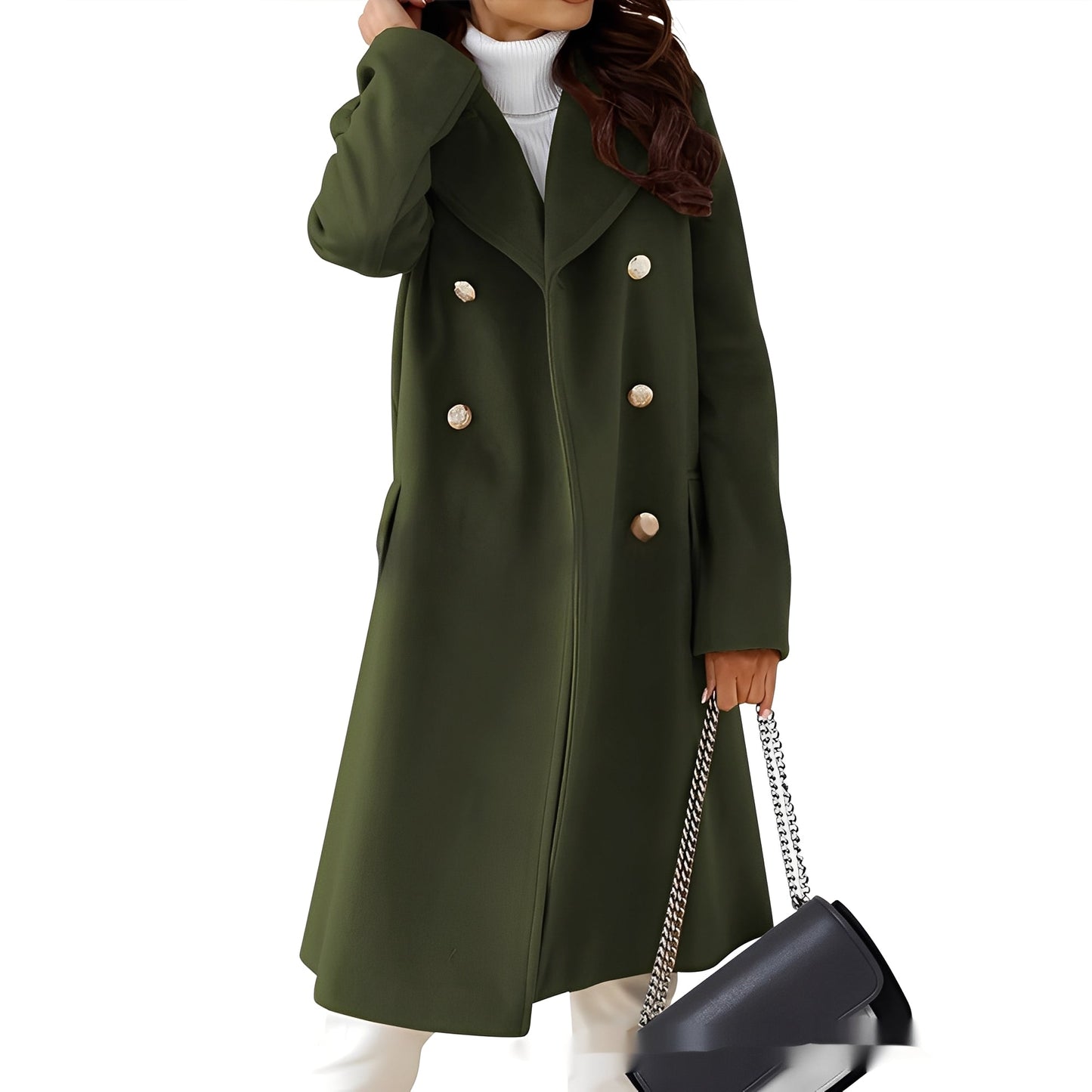 Amanda - Manteau croisé élégant pour femmes