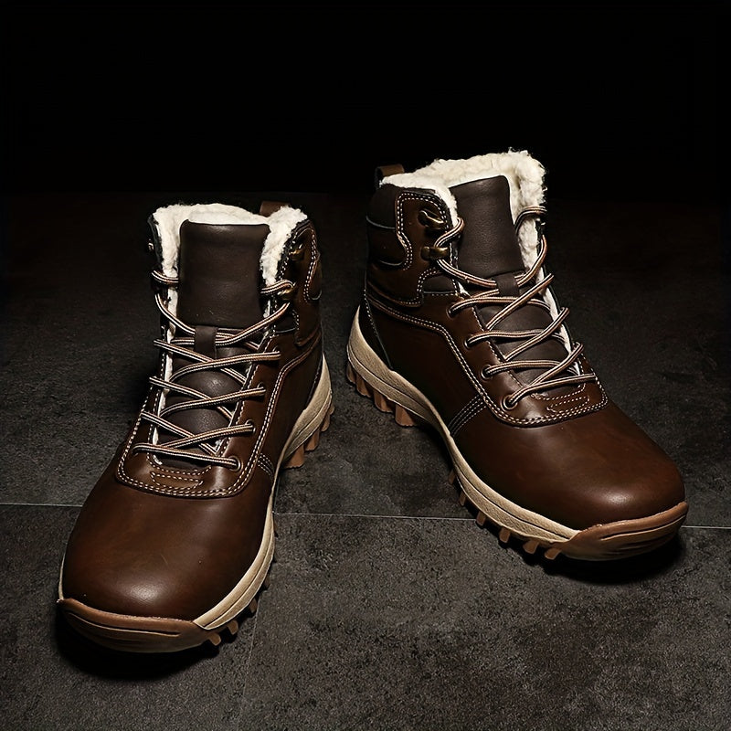 Miroslav - Bottes-d'hiver en cuir vintage - Pour homme stylé