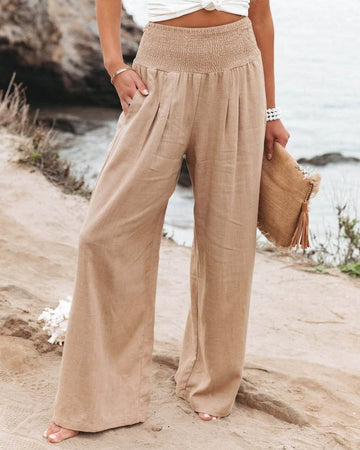 Quinley - Pantalon stretch en lin