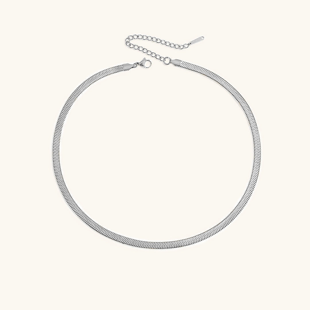 Elizabeth – Collier en chaîne serpent doré