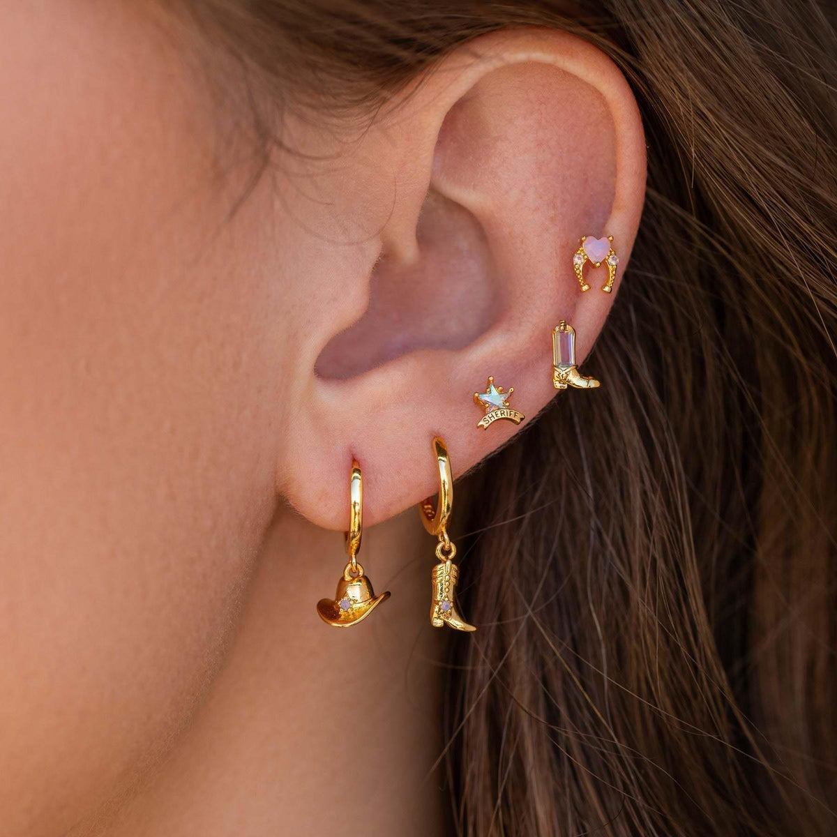 Fely – Boucles d'oreilles charme cowboy