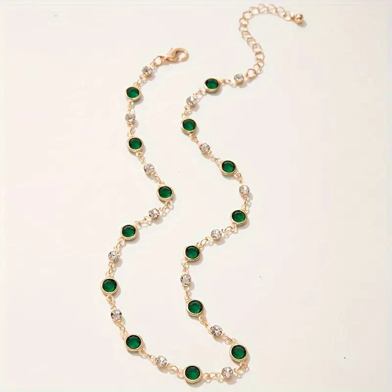 Esmeralda – Collier avec pendentif vert émeraude