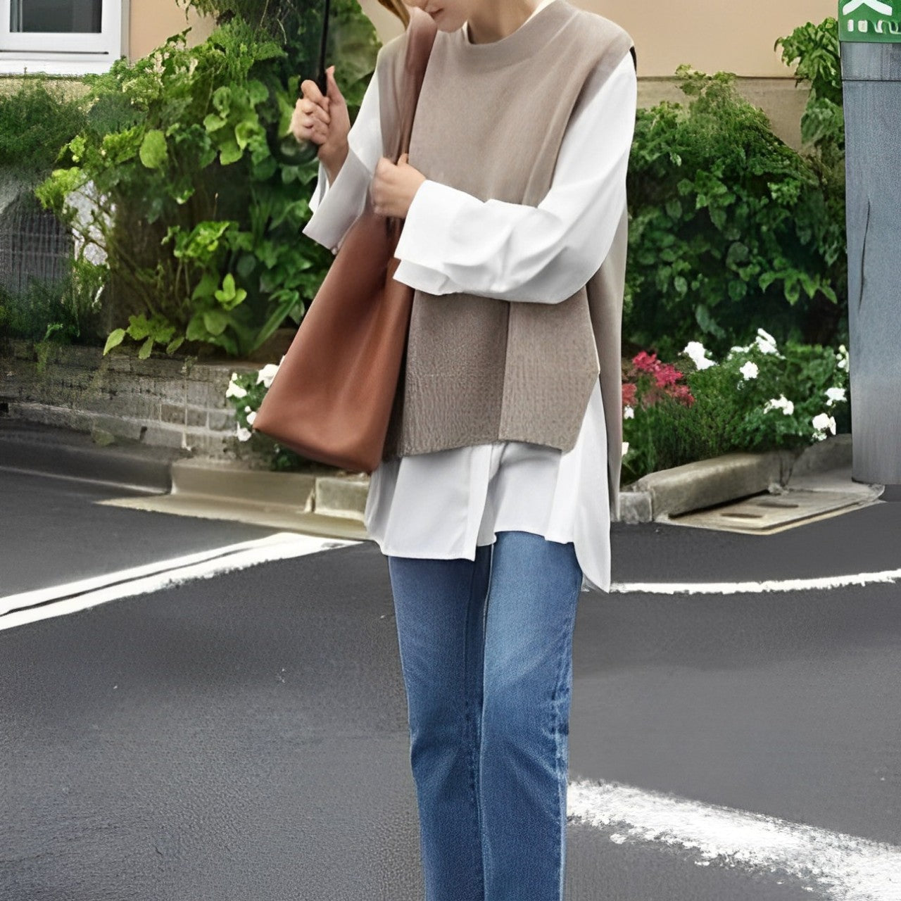 Alva - Pull Sans Manches à Coupe Ample