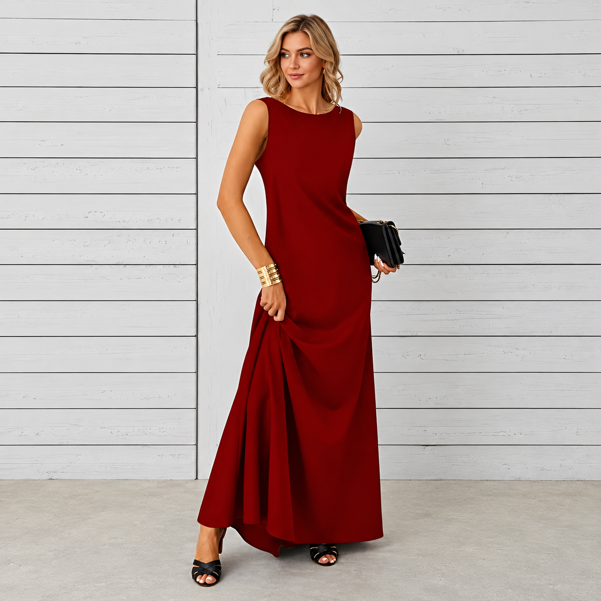 Saranna - Robe Longue Stylée pour Femmes