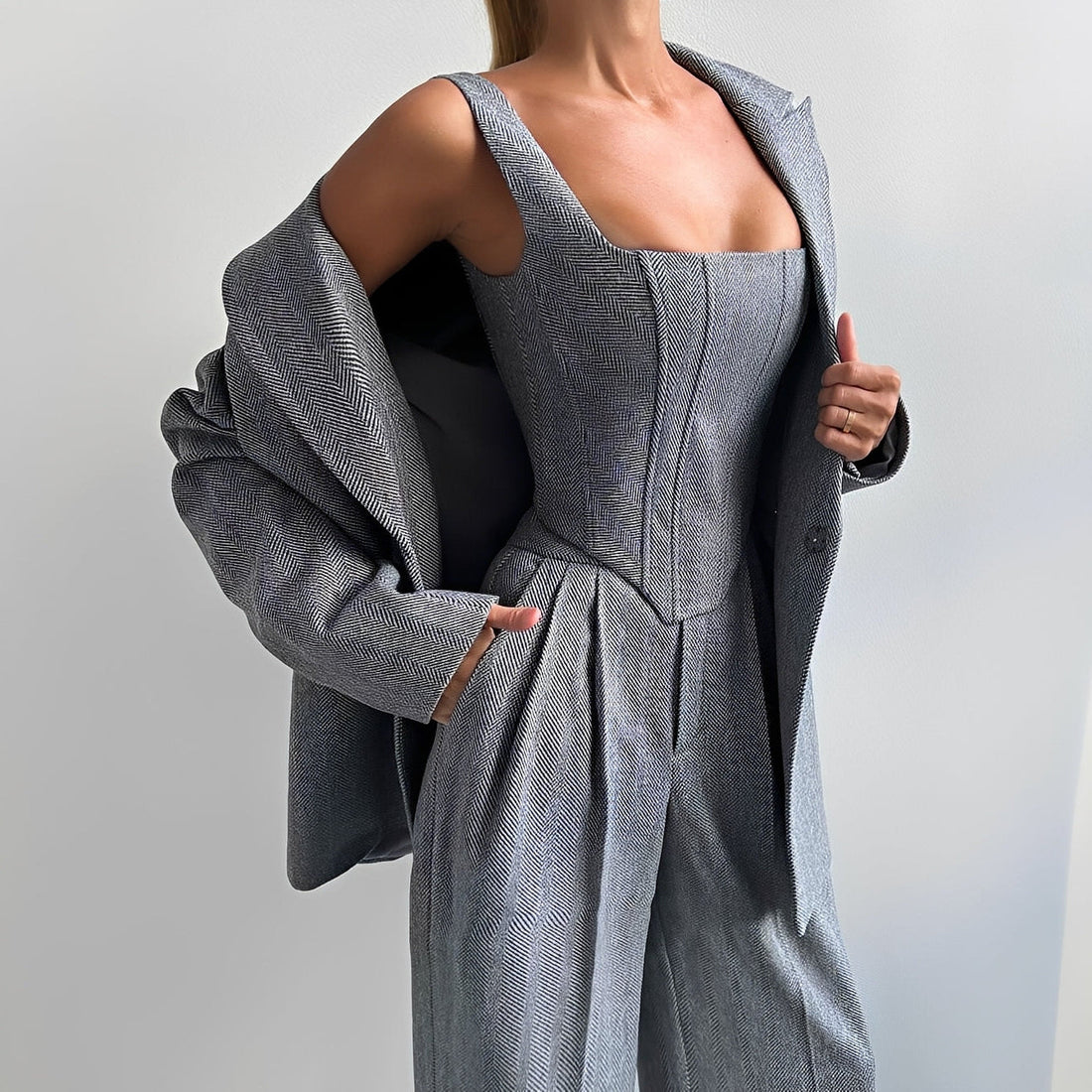 Madeline - Ensemble blazer trois pièces élégant pour femmes