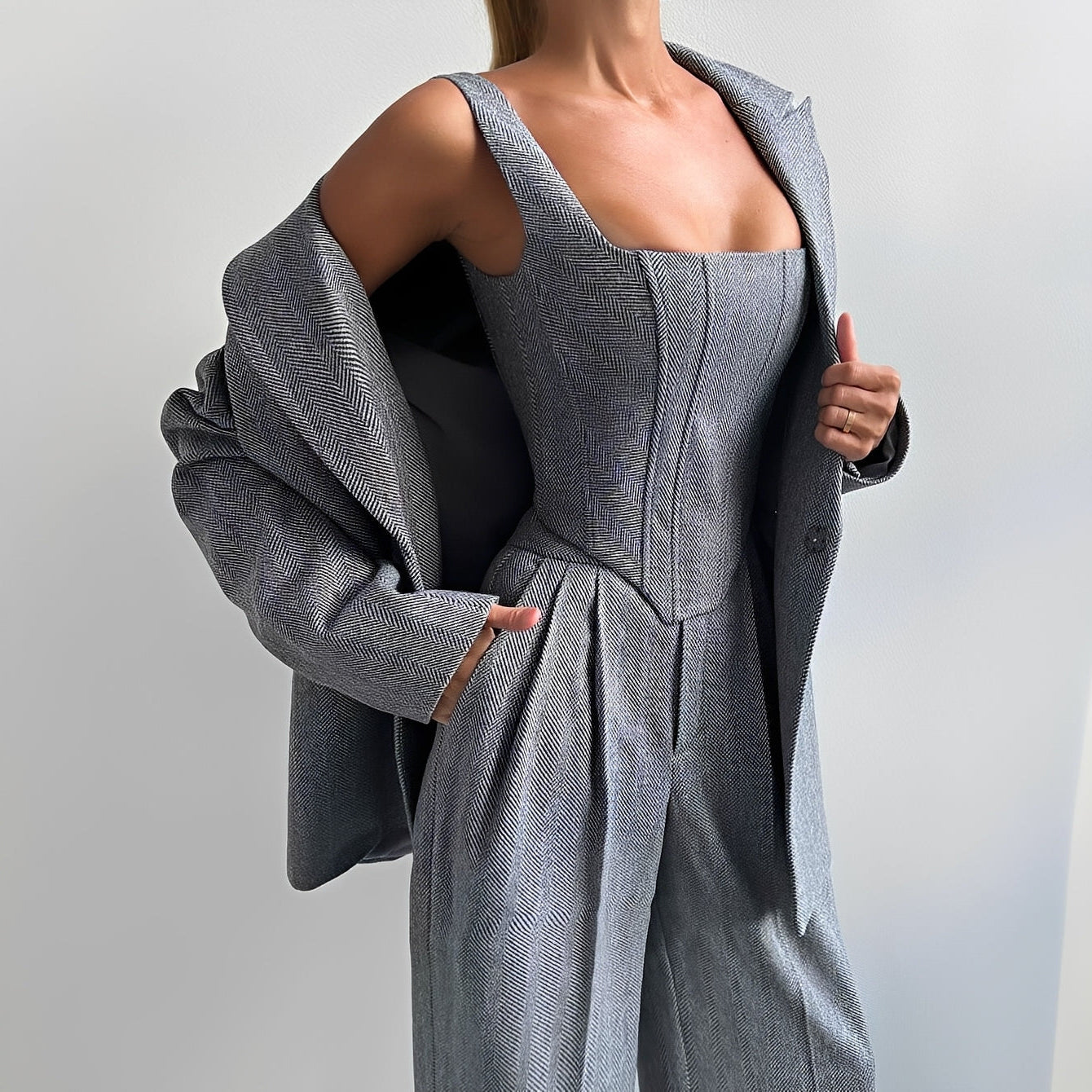 Madeline - Ensemble blazer trois pièces élégant pour femmes