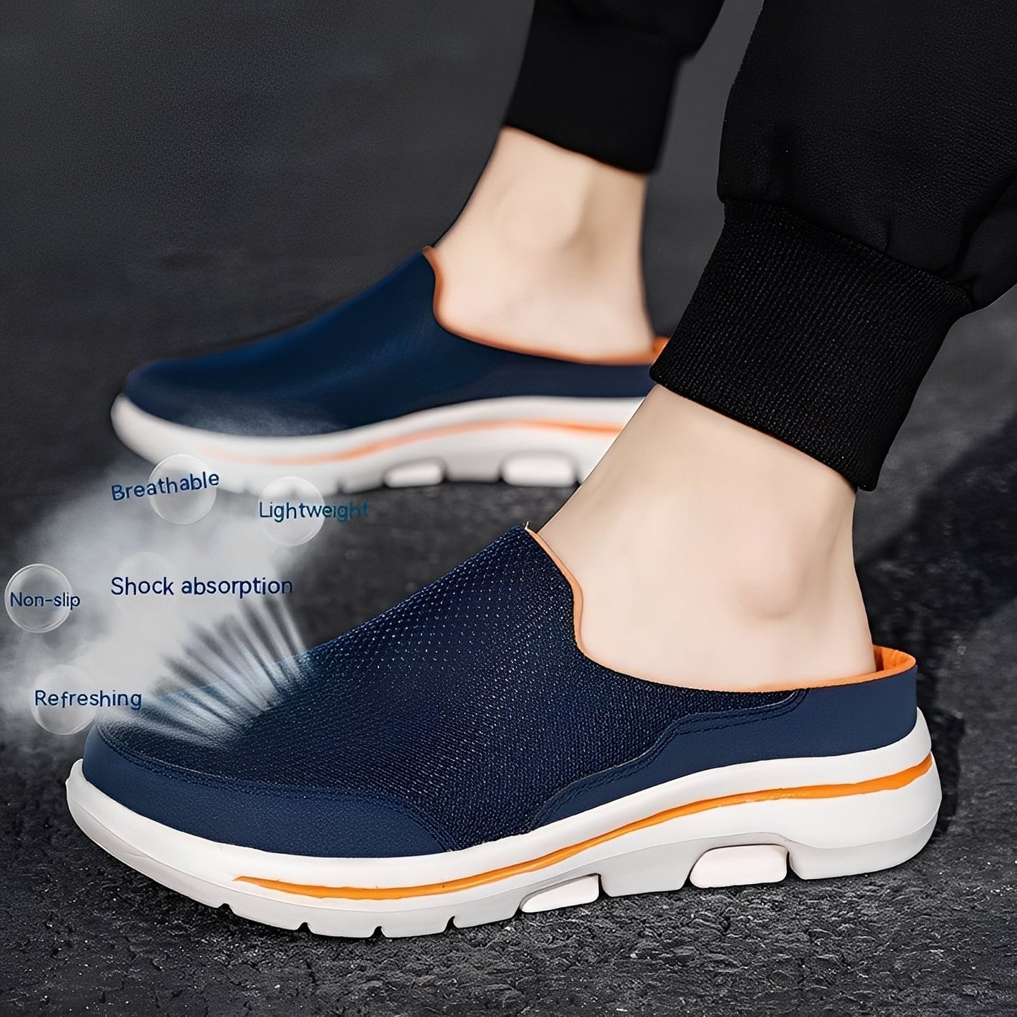 Harrison - Chaussures faciles à enfiler avec semelle confortable