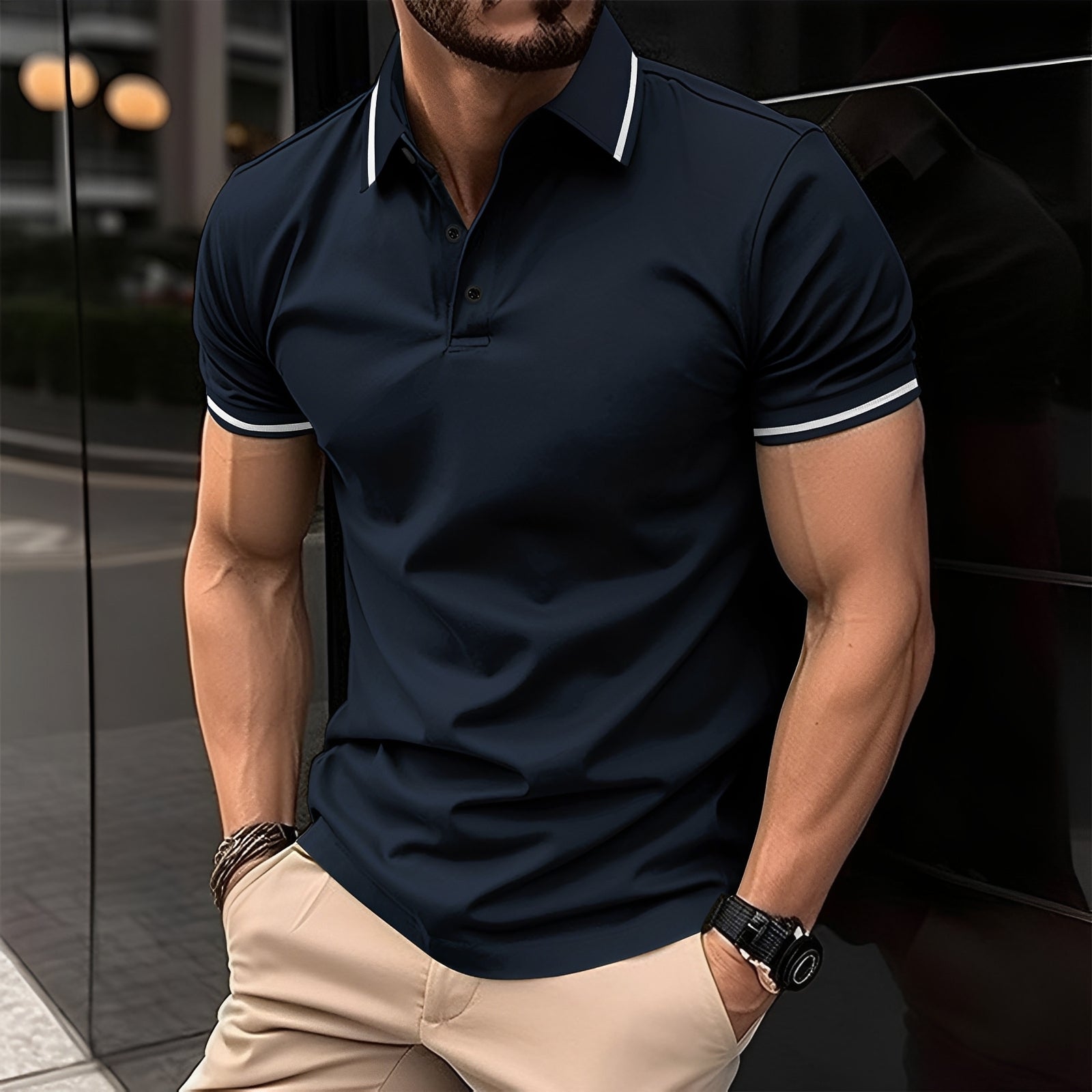 Frank - Polo à col élégant