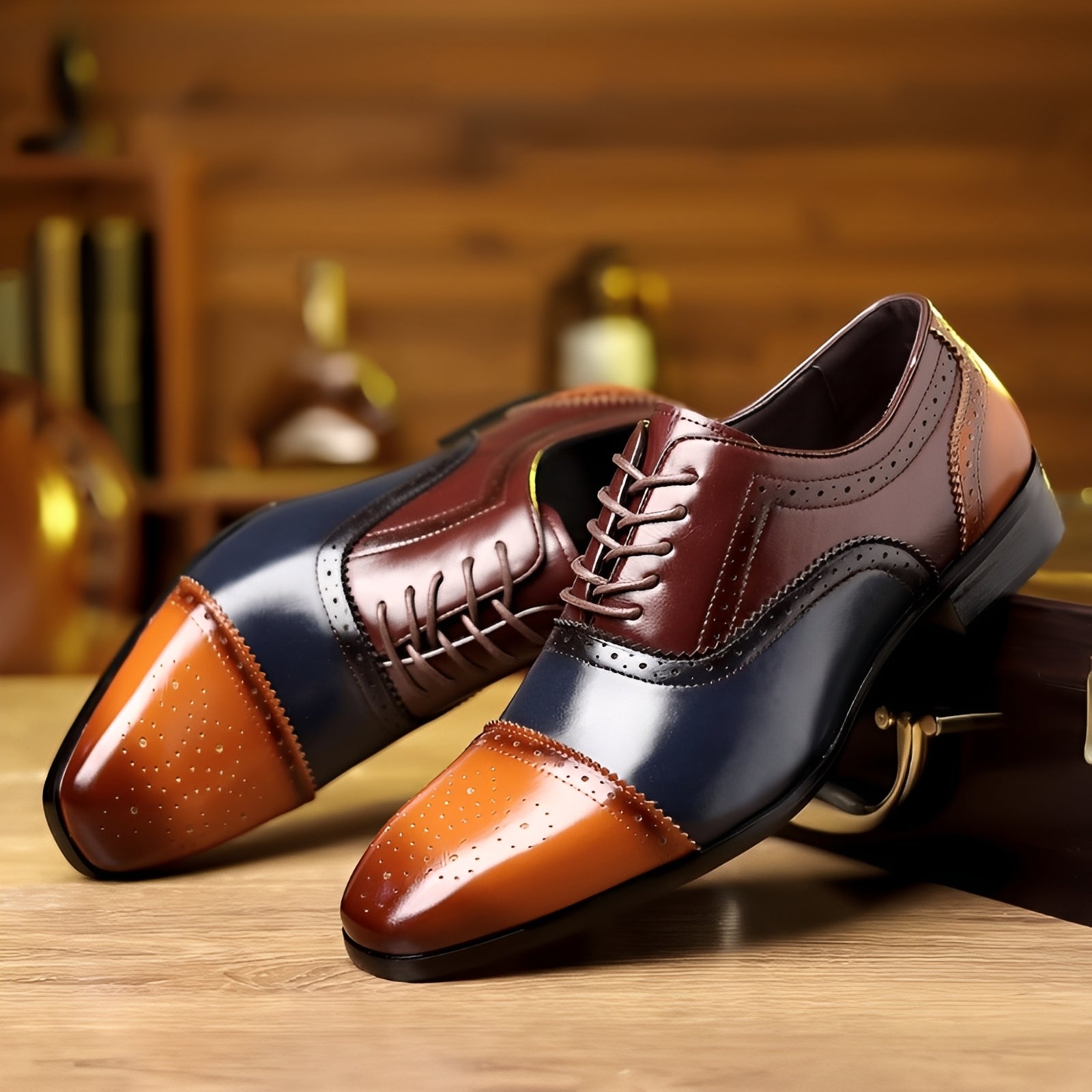 Ronan - Chaussures pointues rétro pour hommes