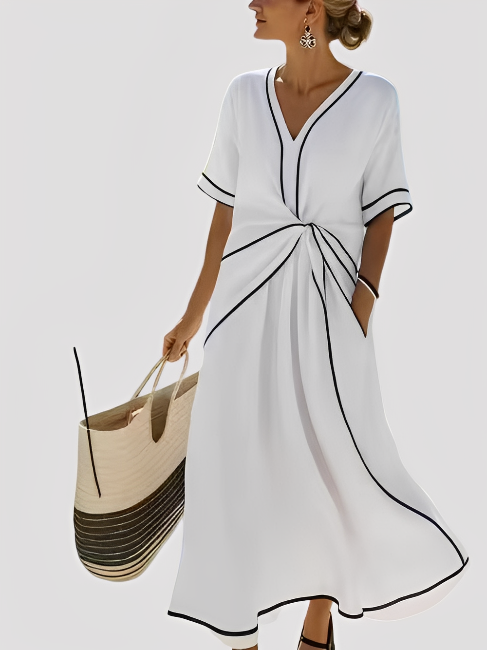 Mabel - Robe maxi élégante et ample pour femmes