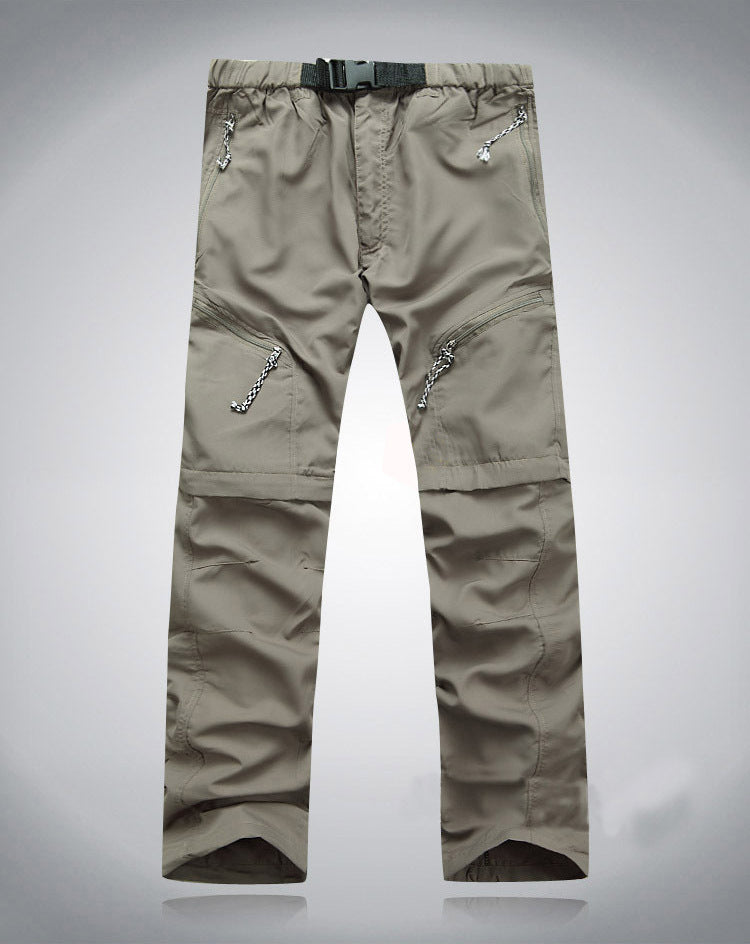 Derryl - Pantalon pratique élastique Zip-Off pour hommes