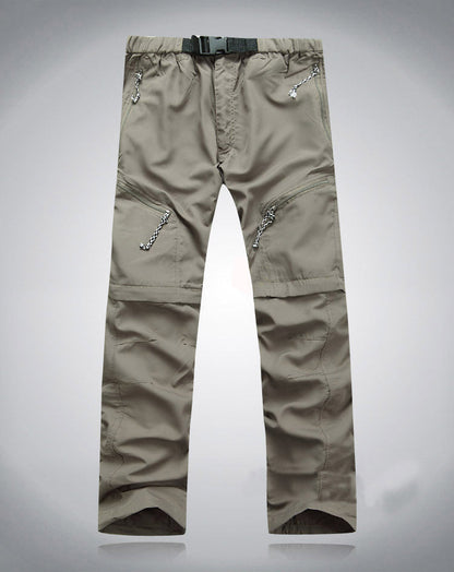 Derryl - Pantalon pratique élastique Zip-Off pour hommes