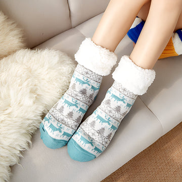 Clarice - Chaussettes de Noël mi-mollet élégantes pour femmes