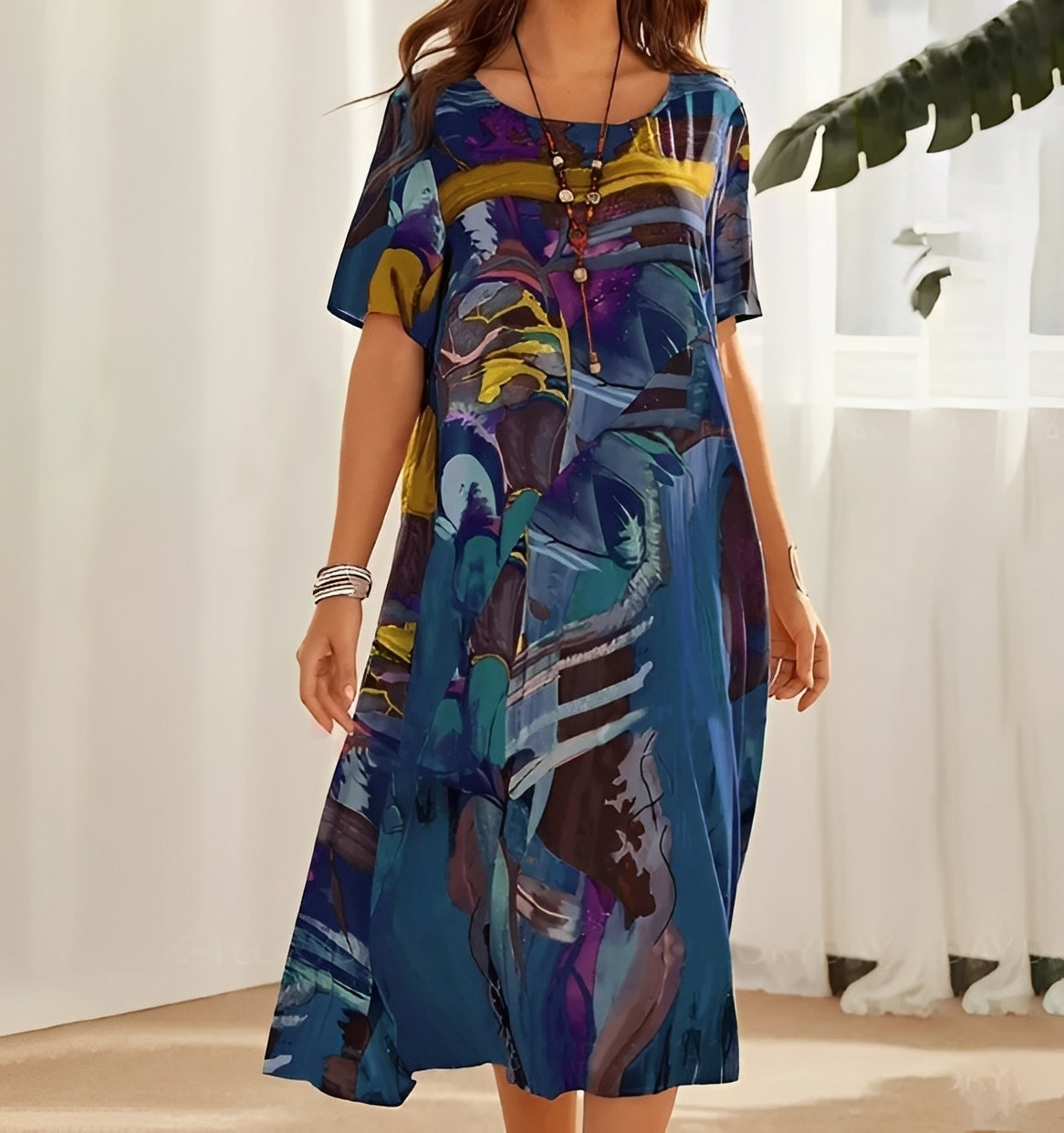 Theresa - Robe décontractée imprimée pour femmes