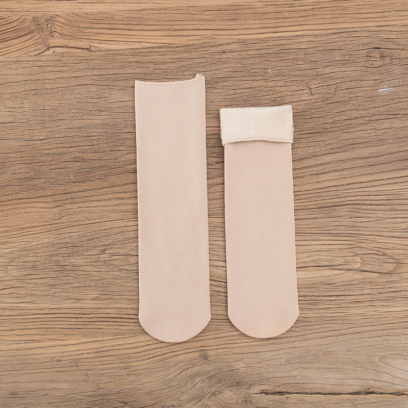 Gloria - Chaussettes en velours chaudes pour femmes pour l'hiver