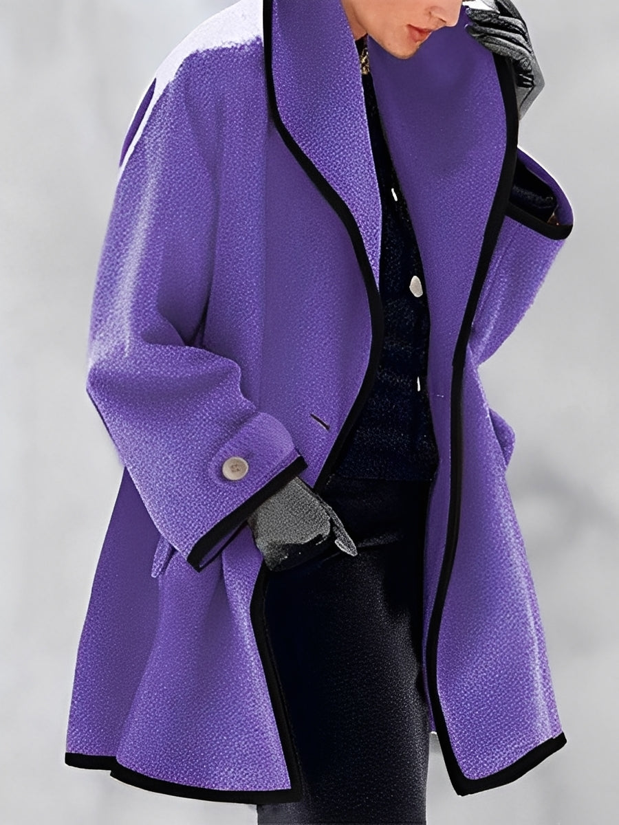 Whitney - Long manteau classique en laine pour femmes
