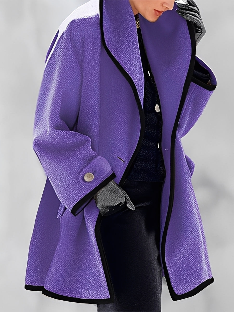 Mikayla - Chaud manteau en laine avec capuche pour femmes