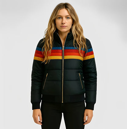 Hesterr - Veste en fourrure avec capuche pour femme