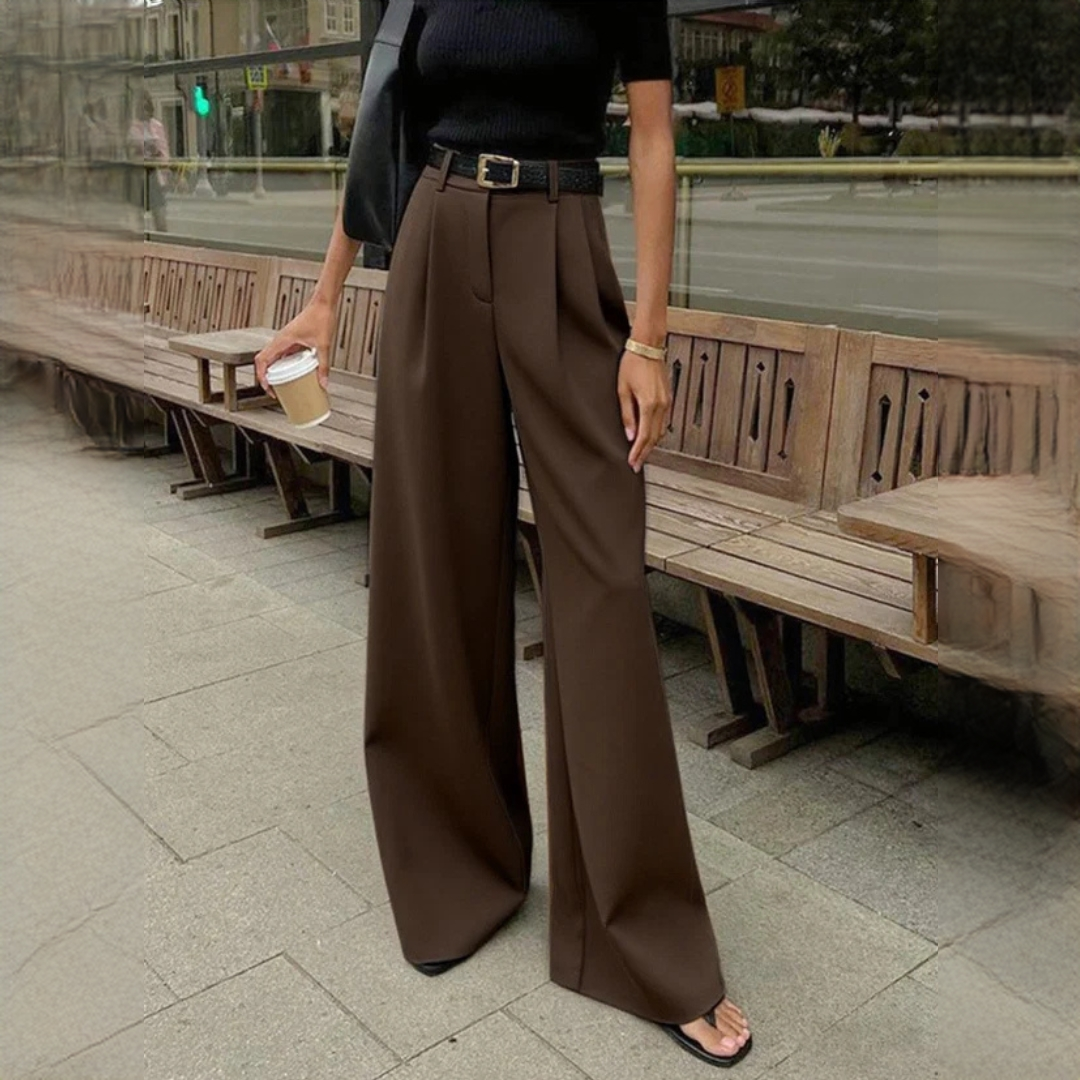 Marlene - Pantalon élégant à jambes larges