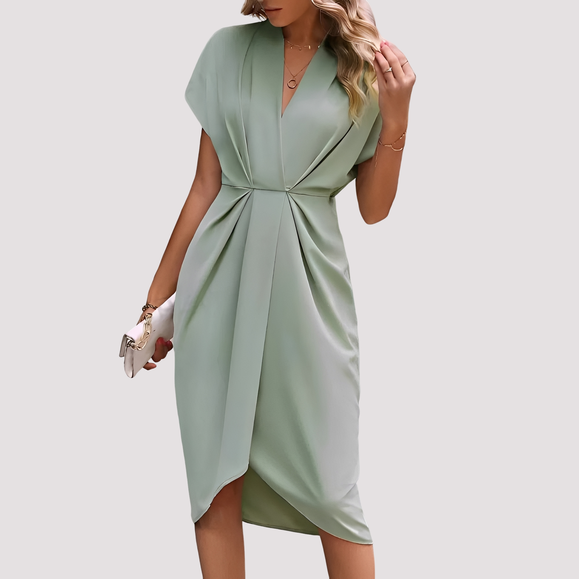 Gwen - Robe Midi Chic avec Fente