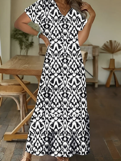 Alexia - Robe longue élégante avec manches longues pour femmes