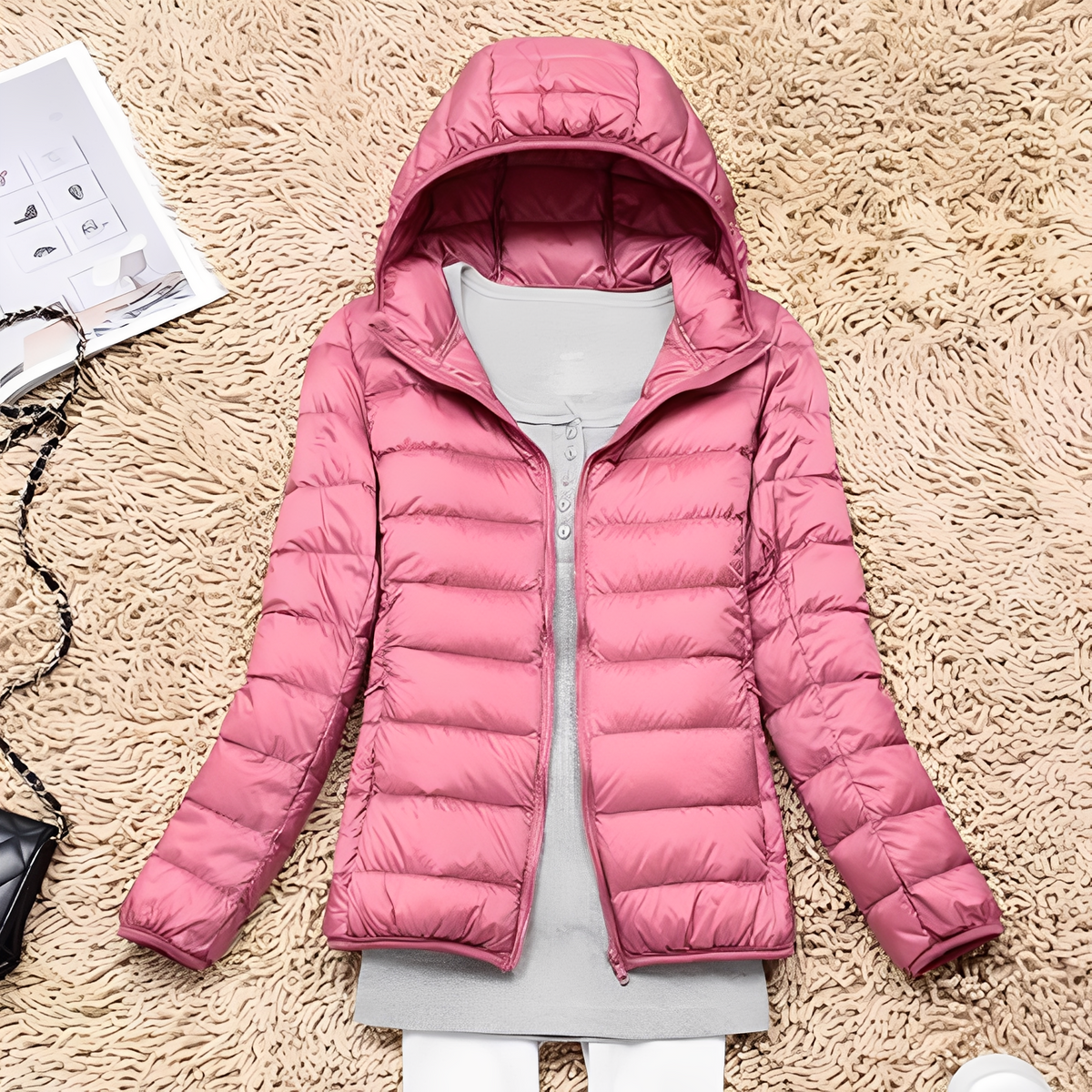 Lyndsay - Veste confortable et élégante avec capuche