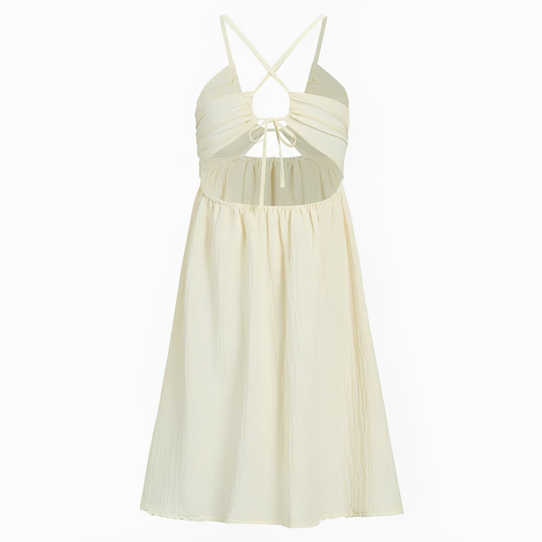 Edna - Robe midi chic à dos nu