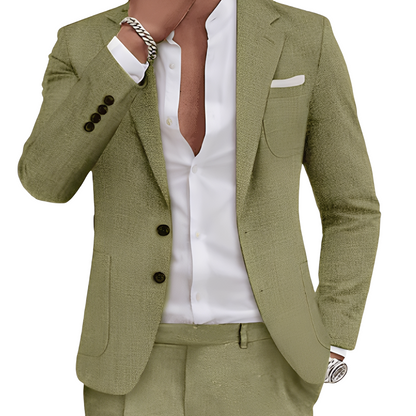 Clinton - Un Costume Élégant avec Poches pour Hommes