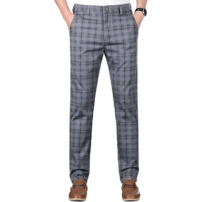 Hayavert - Pantalon homme à carreaux tendance