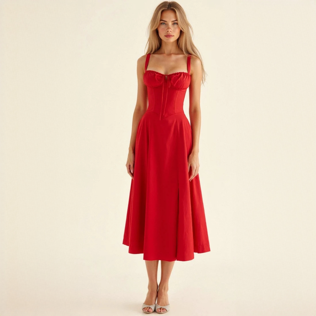 Liana - Robe midi raffinée