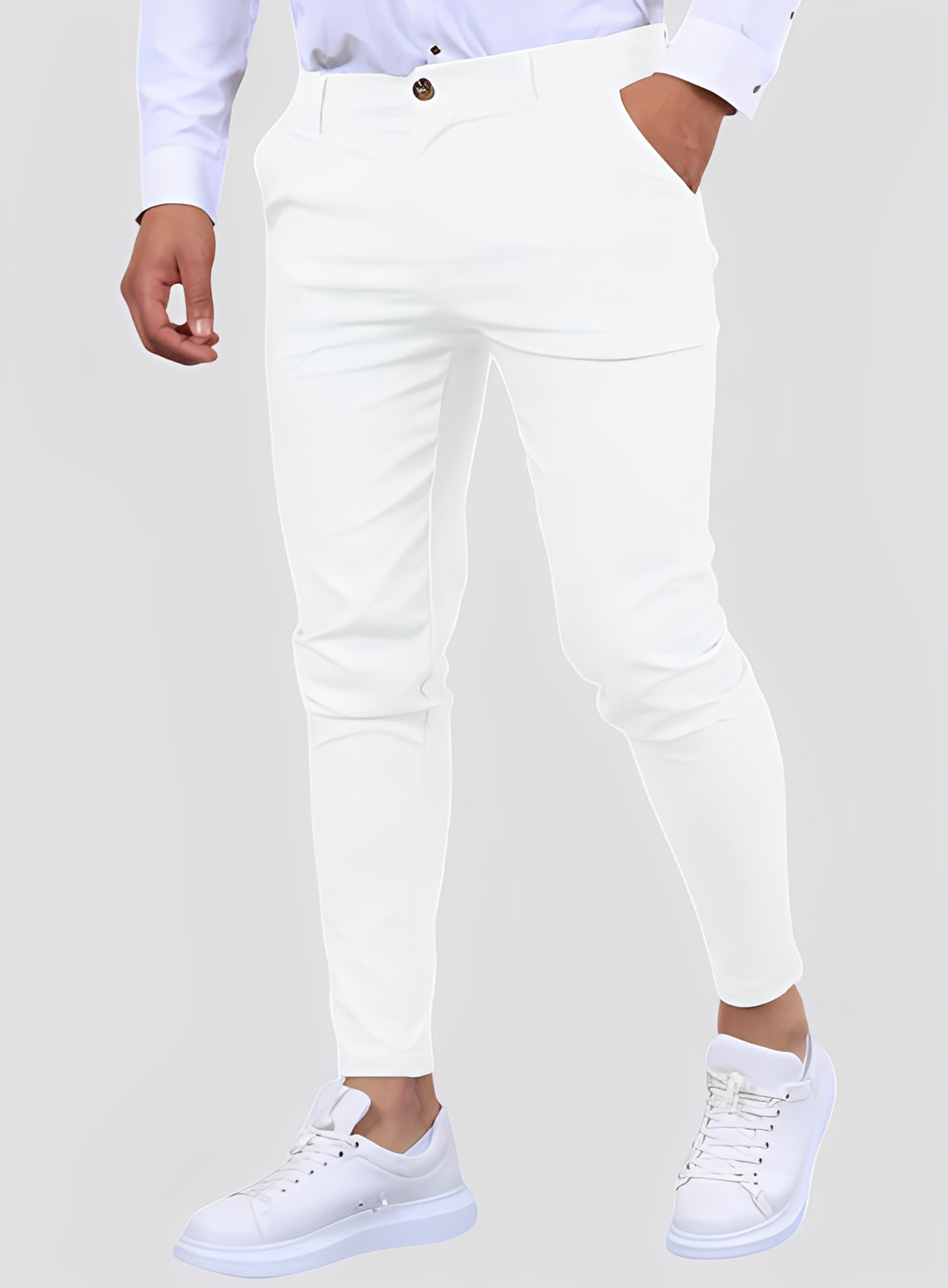 Reynard - Pantalon ajusté formel et souple pour hommes