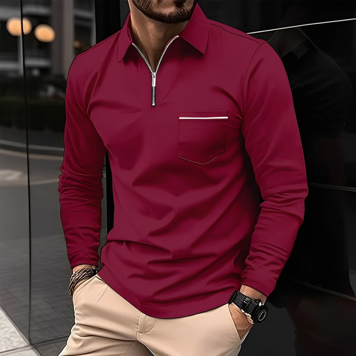 Florent - Chemise à manches longues décontractée