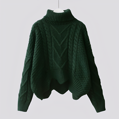 Claudia - Elegant turtleneck sweater for women