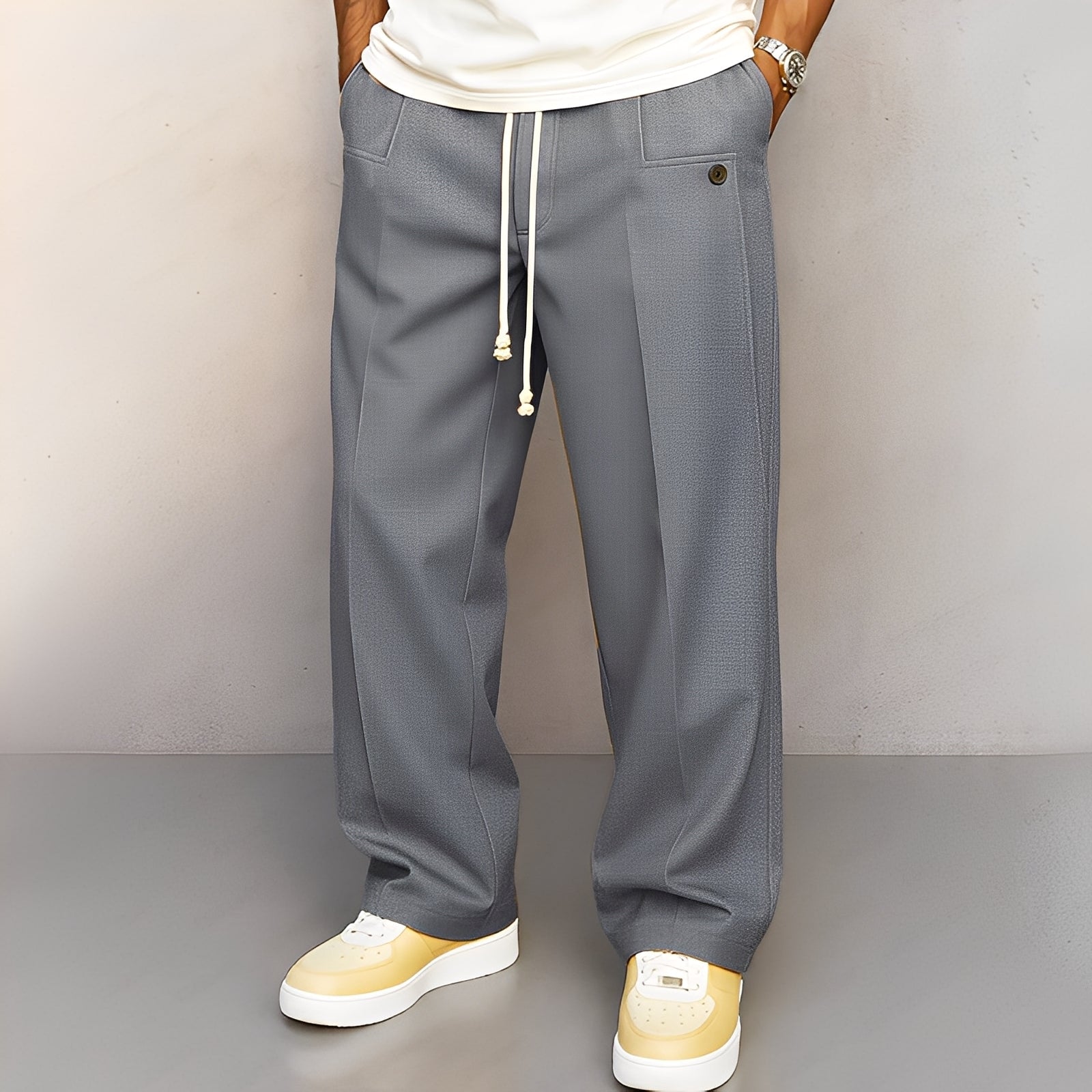 Henri - Pantalon ample pour hommes avec cordon de serrage