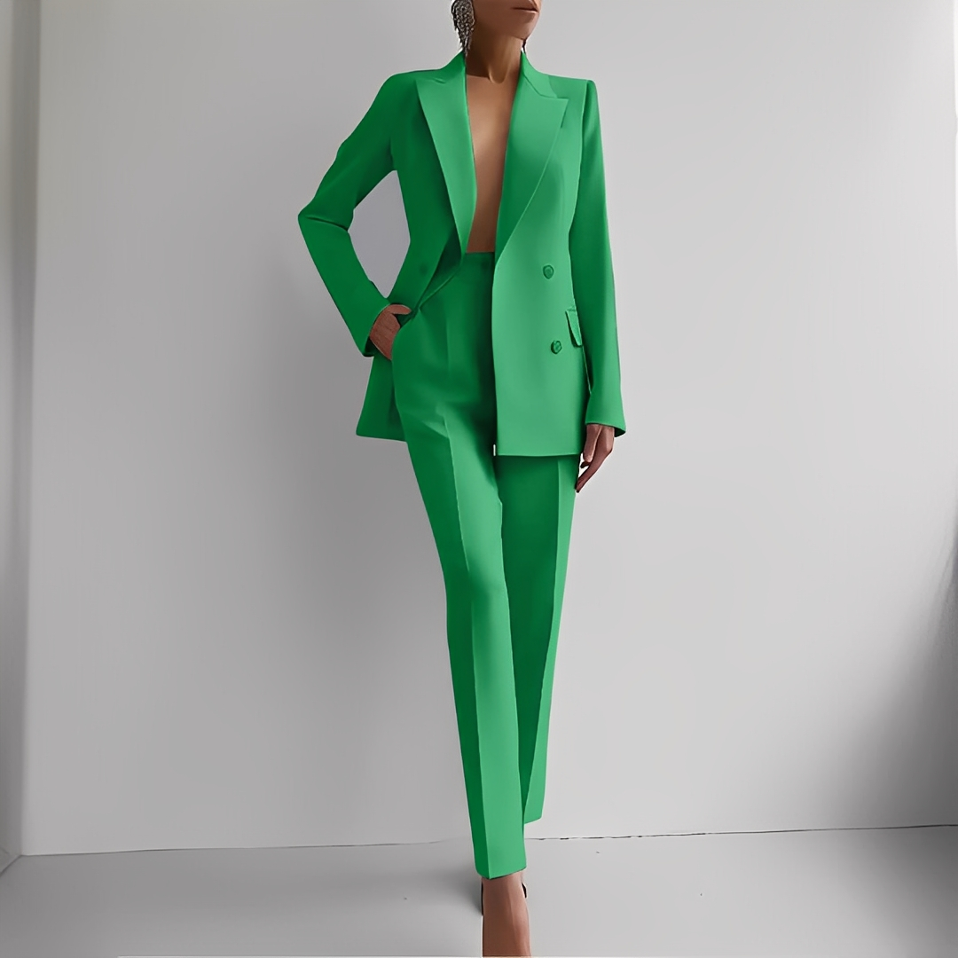 Marguerite - Elegantes Kostüm mit langem Blazer für Damen