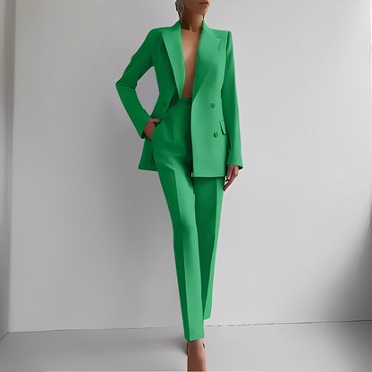 Marguerite - Elegantes Kostüm mit langem Blazer für Damen