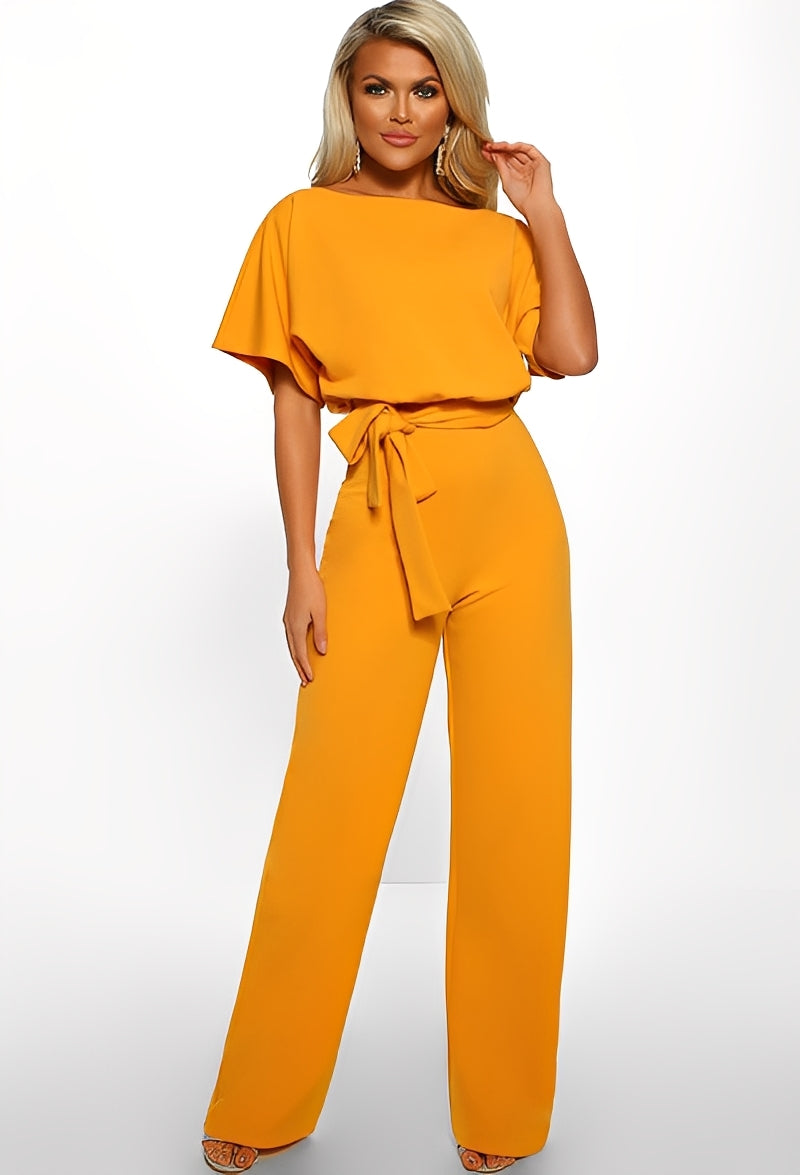 Hazel - Combinaison élégante avec ceinture pour femmes